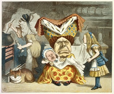 Alice and the Duchess by John Tenniel