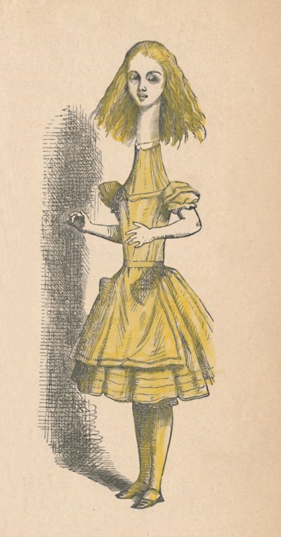 Alice with a Long Neck by John Tenniel