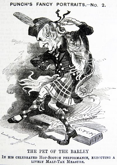 Political satire depicting William Ewart Gladstone by John Tenniel