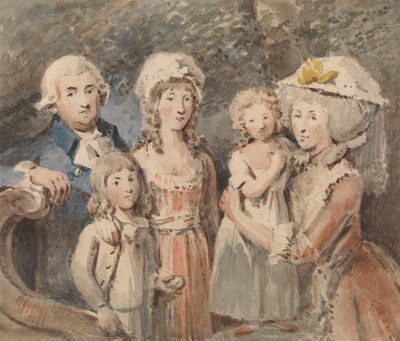 James Boswell and His Family by John Thomas Smith