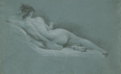 Reclining Nude, Back View by John Trumbull