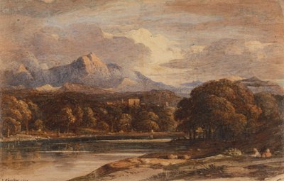 Mountainous Landscape with Lake by John Varley