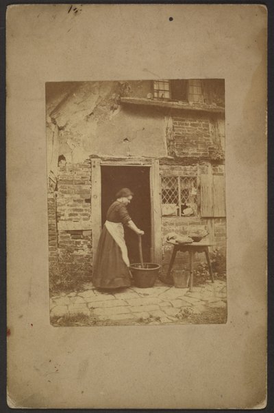 Woman in doorway by John Whistler