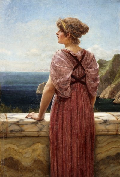 Looking Seaward by John William Godward