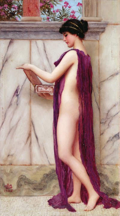 The Jewel Box (A Precious Gift) by John William Godward