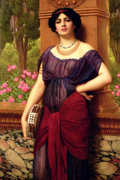 The Tambourine Player by John William Godward