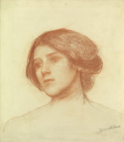 Head of a Girl by John William Waterhouse