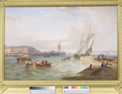 The Harbour at Hartlepool by John Wilson Carmichael