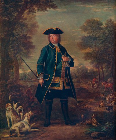 Sir Robert Walpole with Hounds by John Wooton