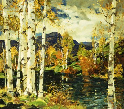 Birches by Jonas Lie