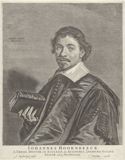 Portrait of Johannes Hoornbeeck by Jonas Suyderhoef