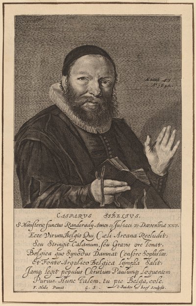 Caspar Sibelius by Jonas Suyderhoff after Frans Hals