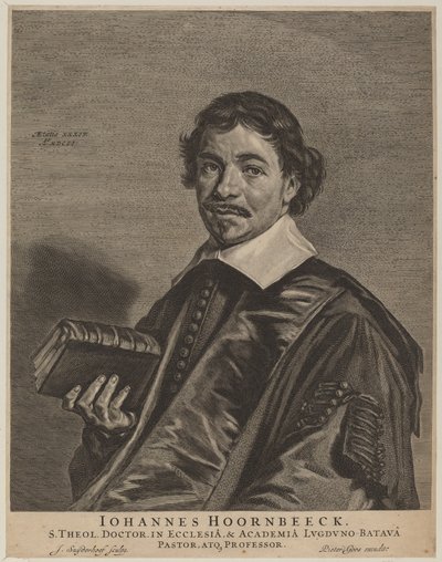 Jan Hoornbeeck by Jonas Suyderhoff, after Frans Hals