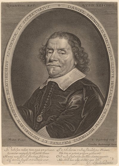 Daniel Heinsius by Jonas Suyderhoff after Jacob Fransz van der Merck