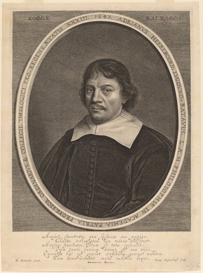 Adriaen Heereboord by Jonas Suyderhoff after Pieter Dubordieu