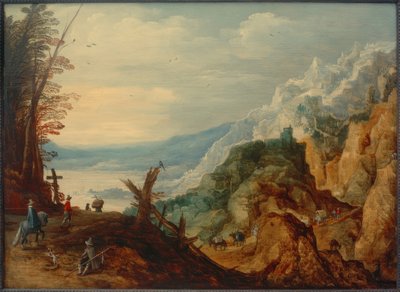 Mountain Landscape with Travelers by Joos de Momper