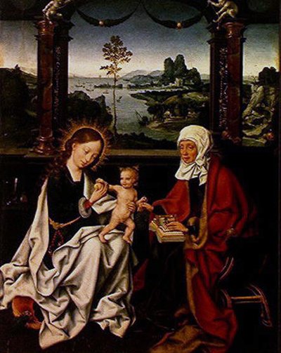 Madonna and Child and St. Anne by Joos van Cleve