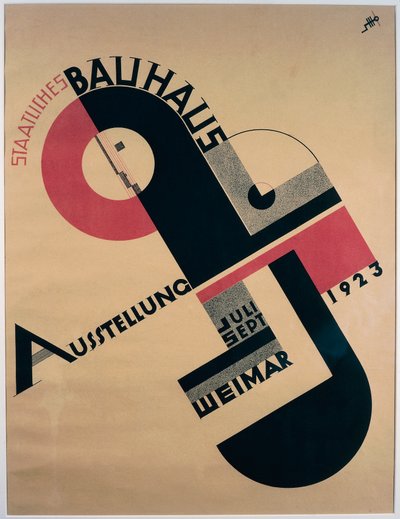 Bauhaus Exhibition Poster by Joost Schmidt