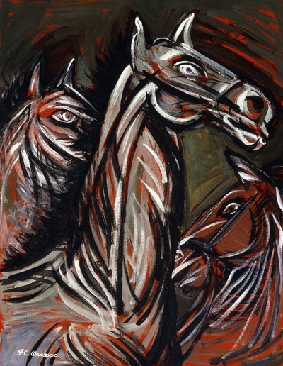 Horses by José Clemente Orozco