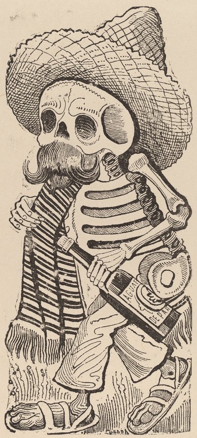 Maderista Skull by José Guadalupe Posada