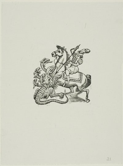 Saint George by José Guadalupe Posada