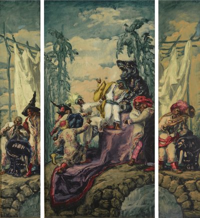 Summer - Africa Triptych by José María Sert