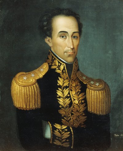 Portrait of Simon Bolivar by Jose Anselmo Yanez