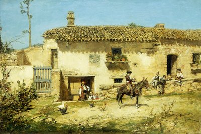 A Spanish Farm by Jose Benlliure y Gil