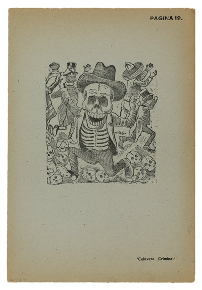 Calavera criminal by José Guadalupe Posada