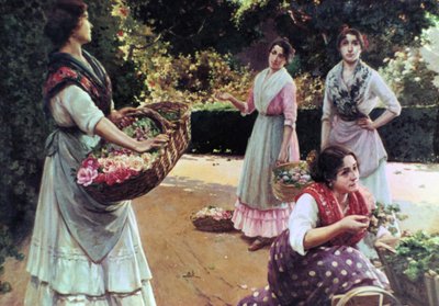 Flower Sellers of Seville by Jose Rico Tejedo