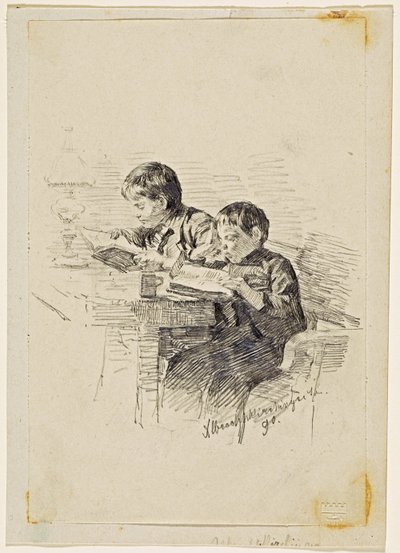 Reading Boys by Josef Albrechtskirchinger