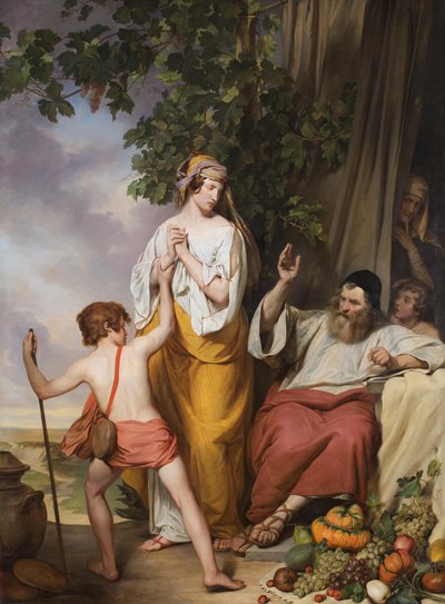 Abraham Expels Hagar and Ishmael by Josef Danhauser