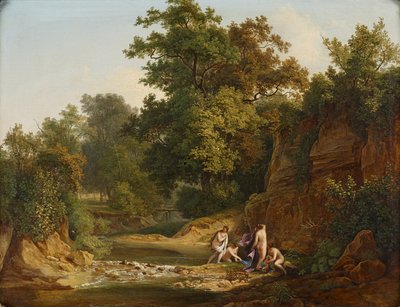 Landscape with Bathers by Josef Feid