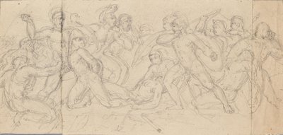 Classical Battle Scene by Josef Gisela