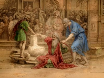 Noah Curses Ham by Josef Johann Michel