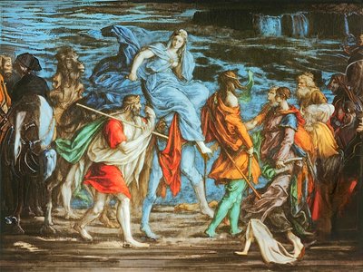 Isaac and Rebekah Meet by Josef Johann Michel