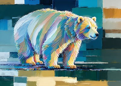Animals: Ice Bear 2 by Josef Johann Michel