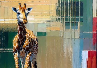 Giraffes 4 by Josef Johann Michel