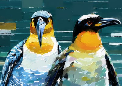 Animals: Penguin 1 by Josef Johann Michel