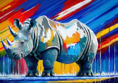 Rhino by Josef Johann Michel