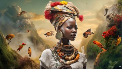 Dreamcore Dreamlike Scene Africa 01 by Josef Johann Michel