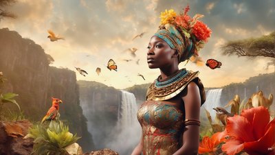 Dreamcore Dreamlike Scene Africa 02 by Josef Johann Michel