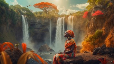 Dreamcore Dreamlike Scene Africa 04 by Josef Johann Michel