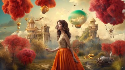 Dreamcore Dreamlike Scene Arabian 04 by Josef Johann Michel