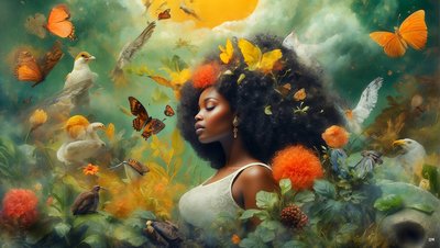 Dreamcore Dreamlike Scene Black 05 by Josef Johann Michel