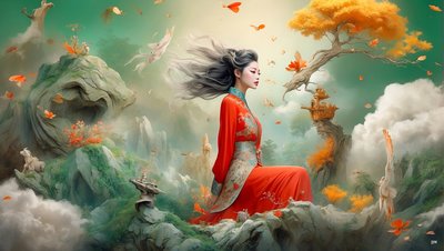 Dreamcore Dreamlike Scene Chinese 04 by Josef Johann Michel