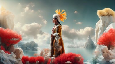 Dreamcore Dreamlike Scene Inuit 01 by Josef Johann Michel