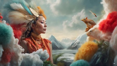 Dreamcore Dreamlike Scene Inuit 02 by Josef Johann Michel