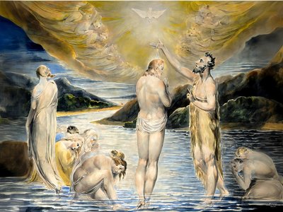 The Baptism of Christ (recreated by Blake) by Josef Johann Michel