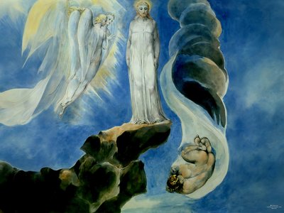 The Third Temptation (recreated by Blake) by Josef Johann Michel